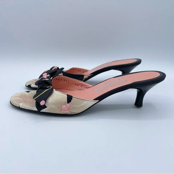 Salvatore Ferragamo Shoes 8 1/2 Black/Pink - Picture 8 of 16
